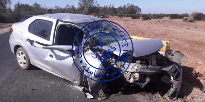 صورة ايداع ثلاث أستاذات متعاقدات غرفة الإنعاش  بسبب حادث سير ببن سليمان