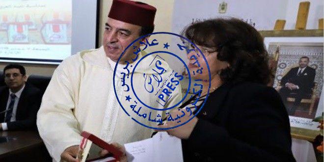 Photo of موظفو وزارة الثقافه يوشحون بأوسمة ملكية