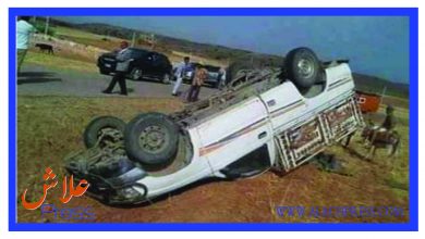 صورة وفاة شخصين وإصابة تلاتة عشر آخرين بجروح وصفت بالبليغة بأيت أمحمد أزيلال والسلطات تنقل الجرحى للمستشفى الجهوي بني ملال