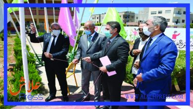 صورة بالصور رفع اللواء الأخضر للبيئة بمدرسة المسيرة بجماعة المنصورية