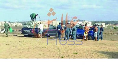 صورة عاجل .. شاطئ الشراط يلفظ كمية مهمة من المخدرات