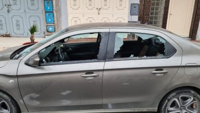 صورة بالصور .. الشراط تستفيق على أعمال البلطجة .. وتهشيم سيارة خصم سعيد الزايدي على رئاسة الجماعة