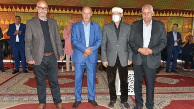 صورة تكريم الحاج الغرباوي والحاج محمد عفيري بالمنصورية