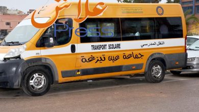 صورة عين تيزغة تقتبس تجربة جماعة ‏بوزنيقة في النقل المدرسي