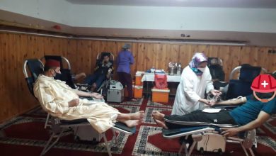 صورة بالصور .. حملة للتبرع بالدم بمسجد الفتح ببن سليمان
