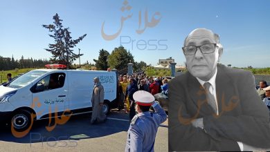 صورة بالفيديو شاهد لحظات دفن لمكي المحجوبي رئيس المجلس الاقليمي لبنسليمان بحضور كبار المسؤولين والمواطنين