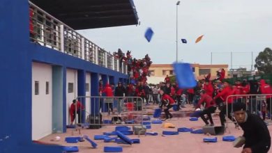 صورة بالصور .. اعمال شغب كبيرة في مباراة المنصورية والكوديم