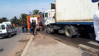 صورة مصرع عائلة تحت عجلات شاحنة بالمحمدية