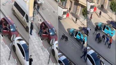 صورة بالفيديو…شجار بين سيدتين بطنجة ينتهي بتطاير أوراق مالية بالشارع ومواطنون يستغلون الفرصة