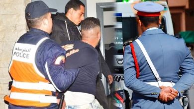 صورة أسلحة نارية في اشتباك بين امنيين ودركيين ببنسليمان