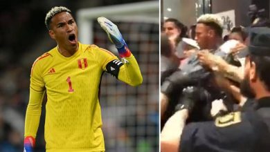 صورة اعتقال لاعب منتخب البيرو بعد اشتباكات مع قوات الأمن الإسباني