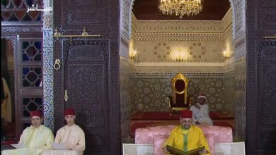 صورة أمير المؤمنين الملك محمد السادس يترأس الدرس الأول من سلسلة الدروس الحسنية الرمضانية بالقصر الملكي العامر بمدينة الرباط.