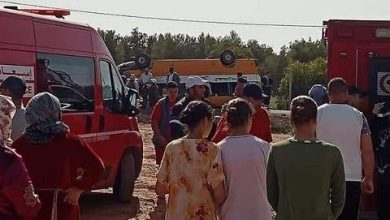 صورة قلعة السراغنة…إصابات في انقلاب حافلة للنقل المدرسي