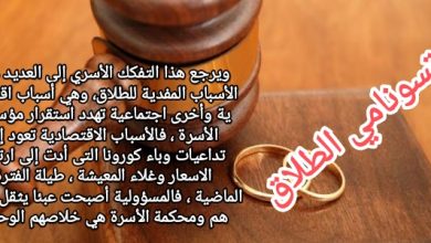 صورة تسونامي يهدد تماسك مجتمعنا