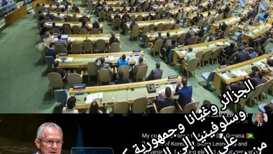صورة الجزائر وغيانا وجمهورية كوريا وسيراليون وسلوفينيا إلى الهيئة الأولى للحفاظ على السلام والأمن الدوليين من يناير / كانون الثاني