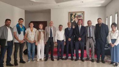 صورة وفد عن المدرسة الوطنية للهندسة المعمارية يزور مدينة السمارة: