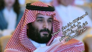 صورة السعودية:600 مليار دولار  للسيطرة على العالم بتمويل العالم النامي والسعي لتنظيم معرض إكسبو 2030