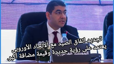 صورة تجديد اتفاق الصيد مع الاتحاد الأوروبي يعتمد على رؤية جديدة وقيمة مضافة أكبر.