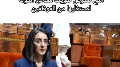 صورة وزيرة الاقتصاد والمالية تكشف عن الصعوبات التي تعترض تفويت مساكن الدولة لمستغليها من الموظفين
