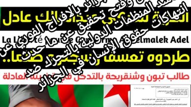 صورة أنور مالك يطالب الجزائر بالافراج الفوري عن الموقوفين وفتح تحقيق عن ما حدث ويناشد المنظمات الدولية بالتحرك ضد انتهاكات حقوق الإنسان في الجزائر