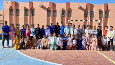 صورة وداد السمارة لكرة تساهم تفعيل مسلك دراسة ورياضة: