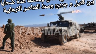 صورة القوات المسلحة الملكية تقصف وتدمر عربتين رباعيتي الدفع مخلفة عدة ضحايا بين قتيل و جريح وسط العناصر الارهابية