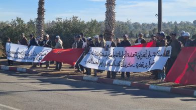 صورة بسبب مقلع ساكنة دوار لغزاونة التابع لجماعة الزيايدة، بإقليم بنسليمان تحتج…