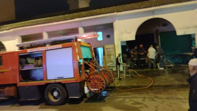 صورة 🛑عاجل: حريق بورشة لحام بمحاداة مسجد القدس