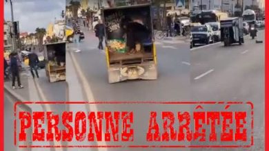 صورة إيقاف سائق “تريبورتور” حاول د.هس شرطي بالبيضاء