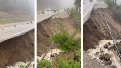 صورة السيول تجرف جزءا من طريق وطنية ضواحي شفشاون