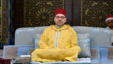 صورة أمير المؤمنين يحيي ليلة القدر بمسجد الحسن الثاني