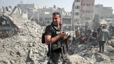 صورة جائزة حرية الصحافة للصحفيين الفلسطينيين  بغزة من منظمة اليونسكو لعام 2024