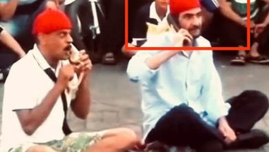 صورة وفاة محمد لمسييح أحد رواد الحلقة بساحة جامع الفنا