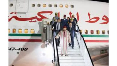 صورة جلالة الملك يعود إلى أرض الوطن و يتجول بالعاصمة الرباط