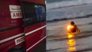صورة طنجة… العثور على جثة “التيكتوكر” الذي أشعل النار في ملابسه وألقى بنفسه في البحر