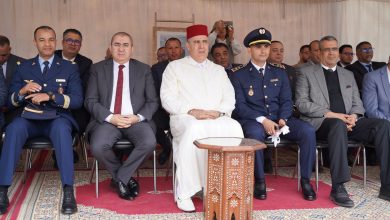 صورة عامل إقليم سيدي سليمان يحضر احتفال الوقاية المدنية ويزور المعرض الخاص بها