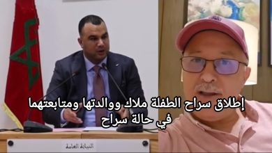 صورة إطلاق سراح الطفلة ملاك ووالدتها ومتابعتهما في حالة سراح