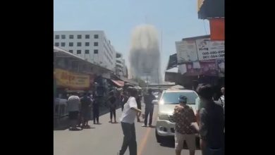 صورة زلزال مدمر بقوة 7.7 درجات على مقياس ريختر وسط ميانمار