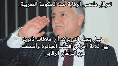 صورة 📌خلافات داخل المعارضة تعرقل ملتمس الرقابة ضد الحكومة المغربية..