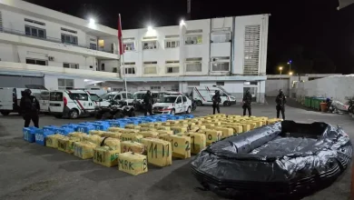 صورة الشرطة القضاىية بأكادير تحبط عملية تهريب أزيد من 4 أطنان من المخدرات
