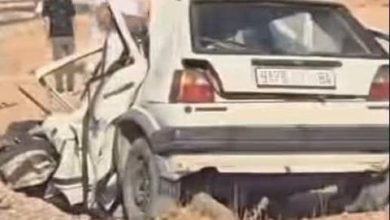 صورة حادثة سير مروعة تُودي بحياة 3 أفراد من أسرة واحدة