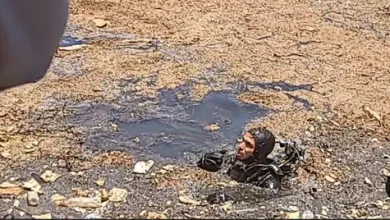 صورة غرق طفل في حوض للصرف الصحي بعين الذئاب