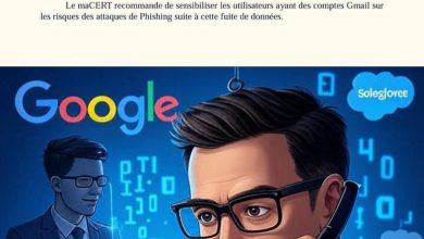 صورة تحذير maCERT: خرق أمني واسع يستهدف بيانات مستخدمي Google في المغرب بهجوم ShinyHunters يستغل ثغرة Salesforce