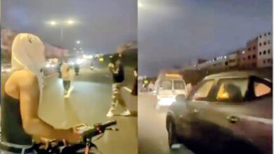 صورة الدار البيضاء: توقيف أزيد من 20 شخصا بعد احتجاج على الطريق السيار