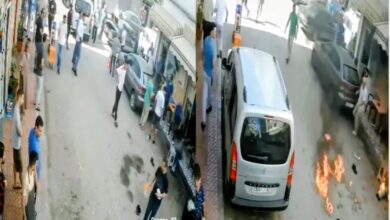 صورة إضرام النار في شخص بالحسيمة والنيابة العامة تأمر بفتح تحقيق عاجل