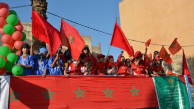 صورة *ابن أحمد تكتسي ألوان الوطن.. مسيرة مؤسسة اقرأ تُشعل نبض الشوارع في الذكرى الخمسين للمسيرة الخضراء*.