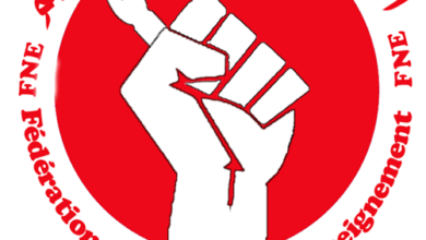 صورة بيان استنكاري للنقابة الوطنية لمتصرفات ومتصرفي قطاع التعليم يندد بقرار تنسيق التفتيش