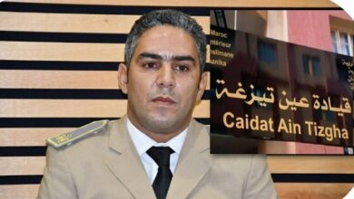 صورة حركة انتقالية ببنسليمان: يونس الترابي قائدًا جديدًا لعين تيزغة خلفًا للباشا مصطفى شكير المُحال على التقاعد.