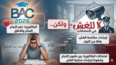 صورة امتحانات الباكالوريا 2026 بالمغرب: بين طموح النجاح والمخاوف النفسية من “هالة” إجراءات مكافحة الغش