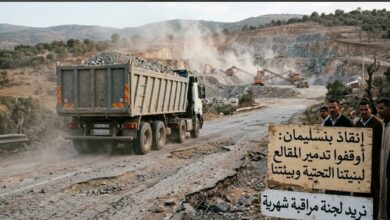صورة مقالع إقليم بنسليمان: استنزاف للبيئة، تدمير للبنية التحتية، ومطالب مستعجلة بتفعيل لجنة المراقبة الإقليمية